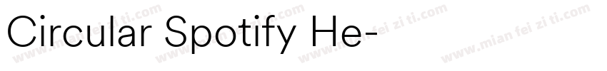 Circular Spotify He字体转换